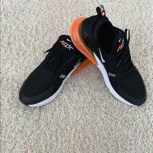Nike Air Max 270 Black White Total Orange